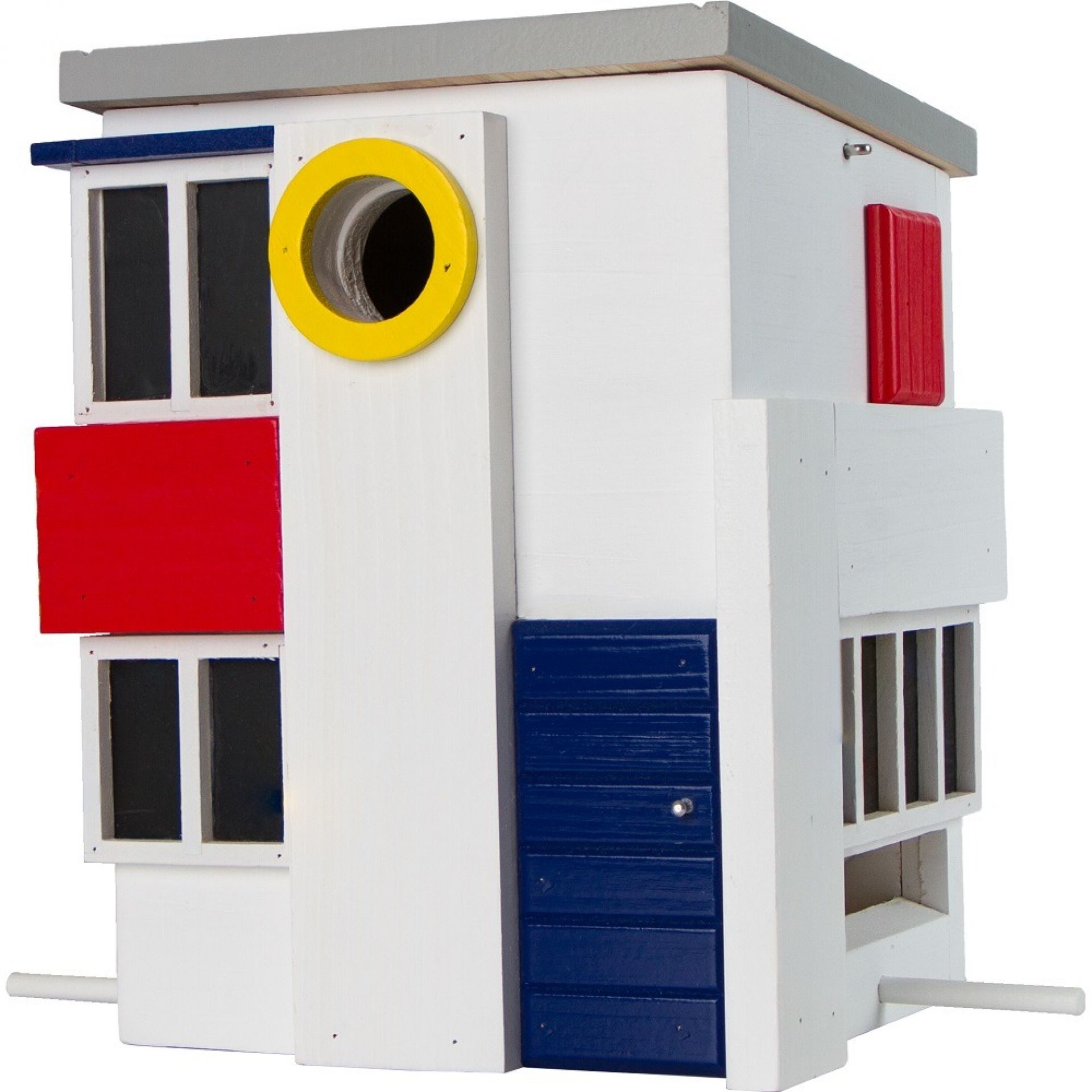 De Stijl Multiholk Birdhouse Wildlife Garden